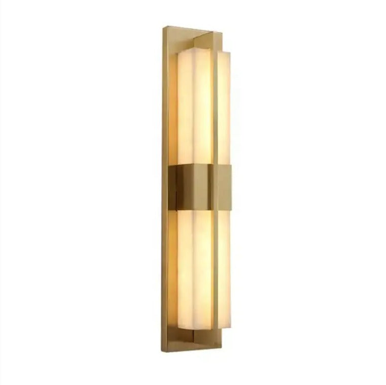 Long Rectangle Alabaster Marble Sconce Wall Light